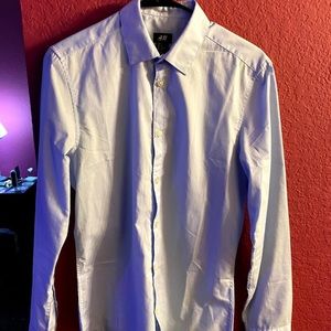 Light blue button down